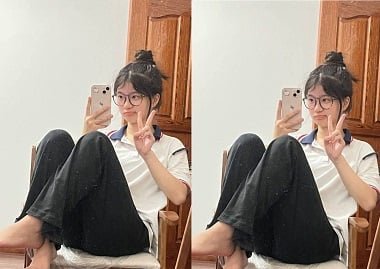 Estudantes do sexo feminino logo depois da escola